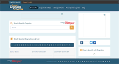 Desktop Screenshot of m.spanishcognates.org